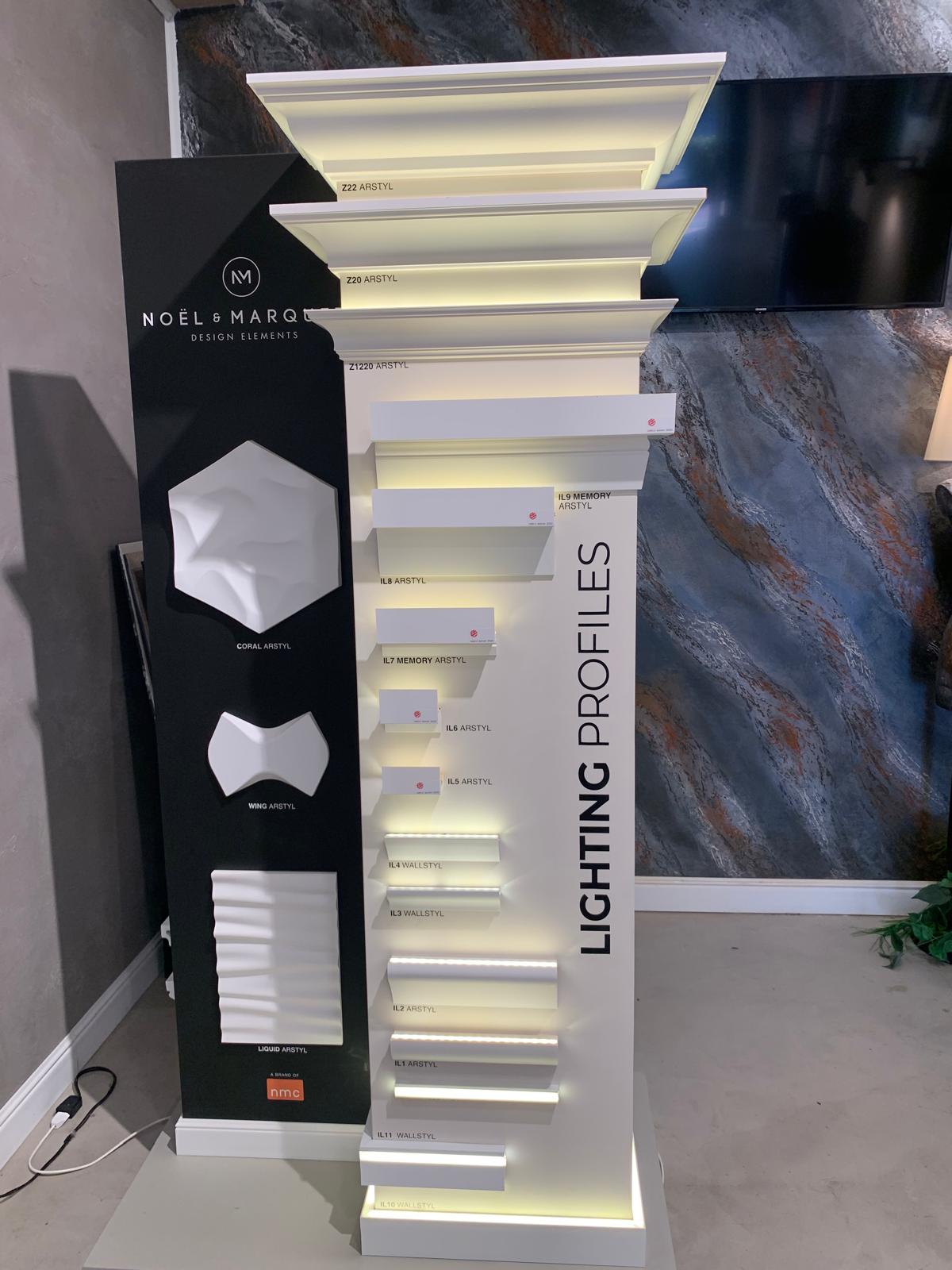 Cornici e battiscopa per illuminazione LED